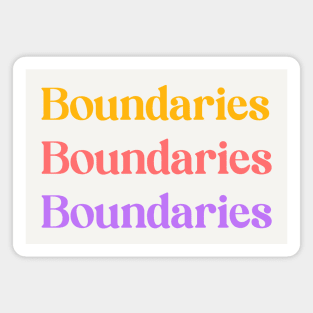 Boundaries Boundaries Boundaries Magnet